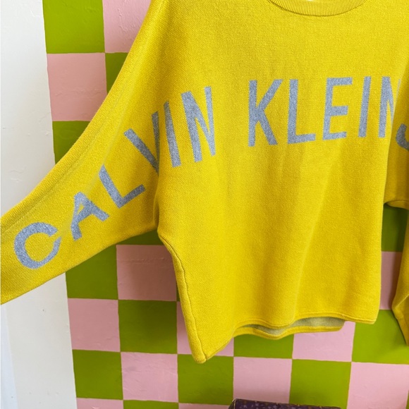 Calvin Klein Sweaters - Calvin Klein Vibrant Yellow Crew Neck Sweater